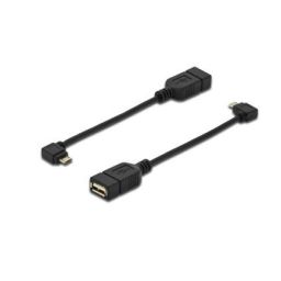 CABLE DIGITUS ADAPTADOR USB 2.0 OTG tipo micro B - A M/F 0.15m right angle sw
