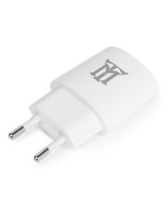 CARGADOR USB MAILLON PARED PREMIUM 2,4A BLANCO 1 CONECTOR