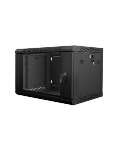 ARMARIO RACK LANBERG 6U 600X450X368 AUTO ENSAMBLADO 19" HASTA 60 KG NEGRO