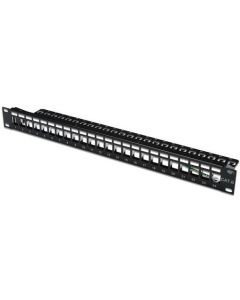 PATCH PANEL DIGITUS 24 PUERTOS 1U APANTALLADO NEGRO