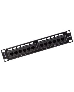 PATCH PANEL MONOLYTH 12 PUERTOS 10" UTP CAT.6