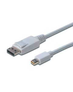 CONVERSOR DIGITUS VIDEO DisplayPort mini DP-DP M/M 1m w/interlock DP blanco