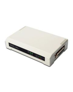 SERVIDOR DIGITUS DE IMPRESION PARALELO 3 PUERTOS 1X RJ45 2X USB A 1X DB-36 MALE
