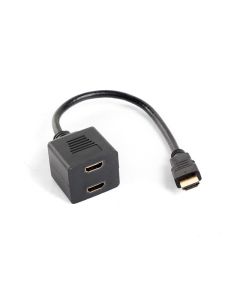ADAPTADOR LANBERG HDMI MACHO/HDMI HEMBRA X2 SPLITTER 20CM