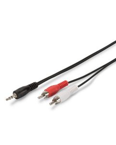 CABLE DIGITUS ADAPTADOR AUDIO JACK 3.5mm - 2x RCA 2,5m CCS 2x0,10/10 M/M