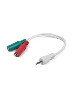 CABLE AUDIO GEMBIRD SPLITER CONECTOR 3,5MM BLANCO
