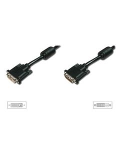 CABLE DIGITUS VIDEO DVI (24+1) 2X FERRITA M/F 10M DVI-D DUAL LINK SW