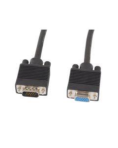 CABLE LANBERG VGA MACHO HEMBRA FERRITA NEGRO 5 M