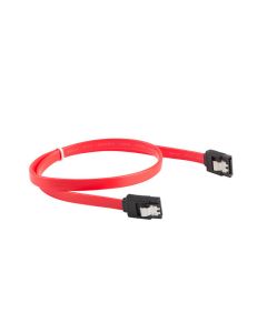 CABLE LANBERG SATA II 3GB/S HEMBRA HEMBRA CLIP METAL ROJO 30 CM