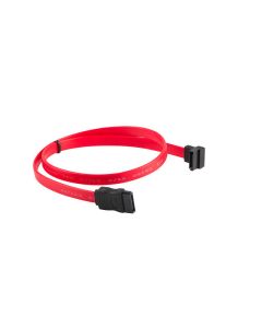CABLE SATA III LANBERG 6GB/S HEMBRA HEMBRA ANGULO 0.5M ROJO
