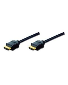 CABLE DIGITUS VIDEO HDMI TIPO A M/M 5M W/ETHERNET FULL HD 60P DORADO NEGRO