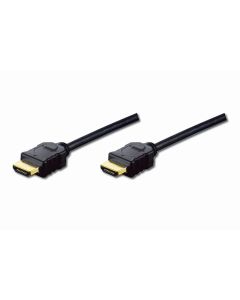 CABLE DIGITUS VIDEO HDMI ESTANDAR TIPO A M/M 3M W/ETHERNET FullHD DARADO NEGRO