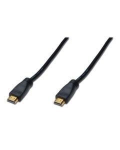 CABLE DIGITUS VIDEO HDMI ALTA VELOCIDAD TIPO A M/AMP M/M 15M FullHD GOLD NEGRO