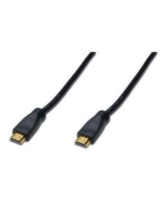 CABLE DIGITUS VIDEO HDMI ALTA VELOCIDAD TIPO A M/AMP M/M 20M FullHD GOLD NEGRO