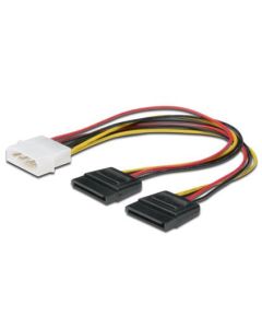 CABLE DIGITUS CORRIENTE INTERNA Y-splitter 0.2m IDE - 2x SATA 15pin connector