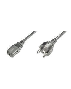 CABLE ALIMENTACION DIGITUS CEE 7/7 (TIPO F) - C13 M/F 1.2M H05VVF3G 0.75MM SW