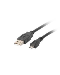 CABLE USB LANBERG 2.0 MACHO/MICRO USB MACHO 0.3M NEGRO