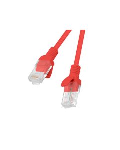 LATIGUILLO LANBERG CAT.5E UTP 0.25M ROJO