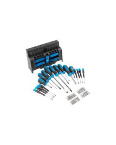 SET DESTORNILLADORES LANBERG Y PUNTAS 50 PIEZAS IMANTADAS