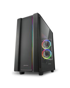 CAJA ATX SHARKOON REV220 2XUSB3.0 RGB SIN FUENTE NEGRO
