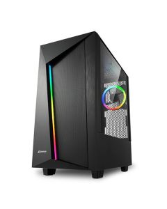 CAJA ATX SHARKOON REV100 2XUSB3.0 RGB SIN FUENTE NEGRO