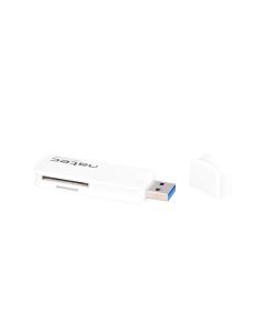 LECTOR DE TARJETAS NATEC SCARAB SD MICRO SD USB 3.0 BLANCO
