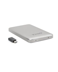 CAJA EXTERNA TOOQ TQE-2531S 2,5" 9,5 MM USB 3.1 GEN1 USB-C PLATA