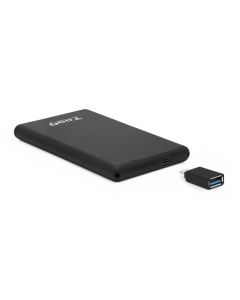 CAJA EXTERNA TOOQ TQE-2533B 2,5" 9,5 MM SATA USB 3.1 GEN2 USB-C NEGRO