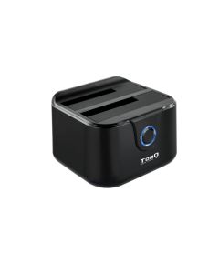 DOCK TOOQ TQDS-802B 2xSATA 2,5"/3,5" USB 3.0, CLONE OTB NEGRO
