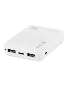 POWERBANK NATEC TREVI COMPACT 10000 MAH 2XUSB-A USB-C BLANCO