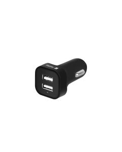 CARGADOR COCHE NATEC CONEY 2XUSB 5V 2.1A 12V 24V NEGRO