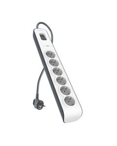 REGLETA BELKIN SURGERSTRIP 6 TOMAS PROTECCION ANTIPICOS BLANCO MONTABLE EN PARED