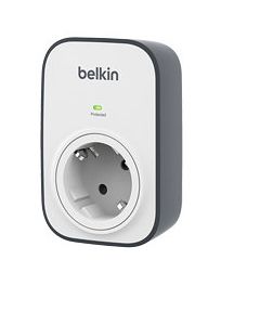 PROTECTOR CONTRA TENSIONES BELKIN SURGECUBE 1 TOMA BLANCO MONTABLE EN PARED