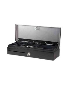 CAJON PORTAMONEDAS POSIFLEX VERTICAL NEGRO 460X170X105 5 BILL/8 MON
