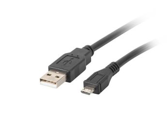 CABLE USB LANBERG 2.0 MACHO/MICRO USB MACHO 3M NEGRO
