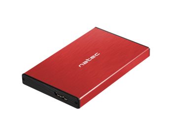 CAJA EXTERNA NATEC RHINO GO DISCO DURO 2,5" USB 3.0 SATA ROJA