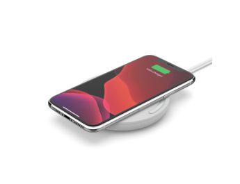 CARGADOR QI INALAMBRICO BELKIN BOOSTCHARGE 15W + CABLE TIPO C BLANCO